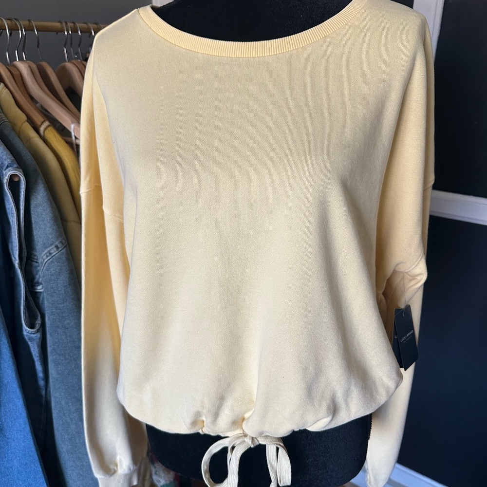 LUCKY BRAND Drawstring Sweatshirt